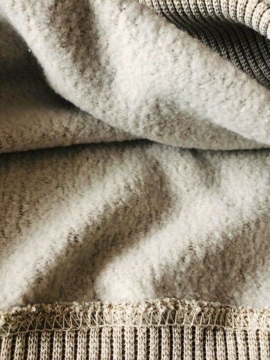 New York Popular Chicago Crew Neck Sweater Sweatshirt Oatmeal Mens M Embroidered - Picture 9 of 14